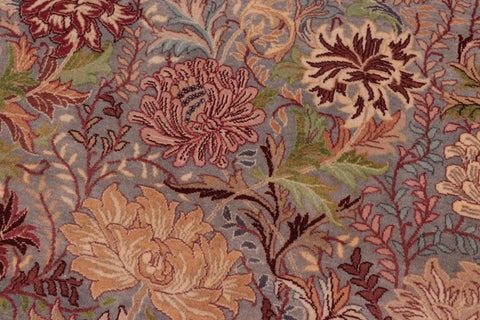 handmade Transitional William Gray Gray Hand Knotted SQUARE 100% WOOL area rug 8x8