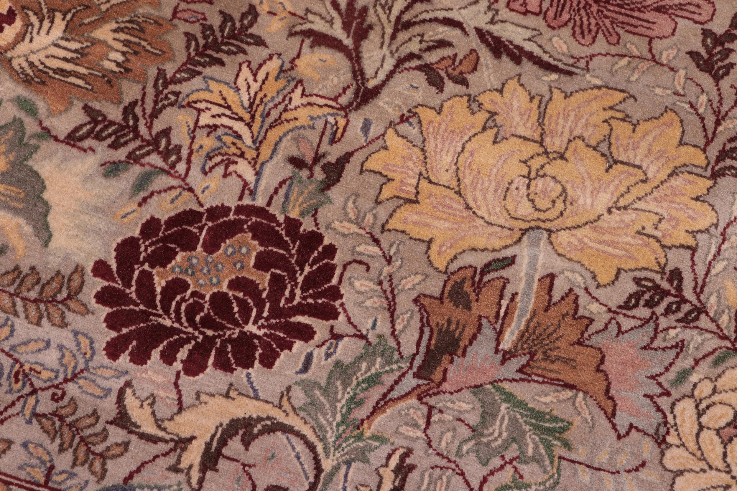 handmade Transitional Morris Gray Gray Hand Knotted SQUARE 100% WOOL area rug 8x8