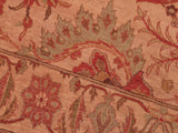 handmade Traditional  Tan Red Hand Knotted RECTANGLE 100% WOOL area rug 7x10