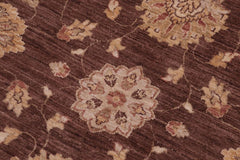 handmade Traditional Kafkaz Brown Lt. Green Hand Knotted SQUARE 100% WOOL area rug 6X6