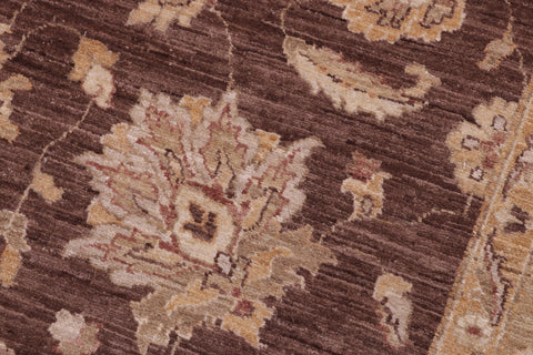handmade Traditional Kafkaz Brown Lt. Green Hand Knotted SQUARE 100% WOOL area rug 6x6