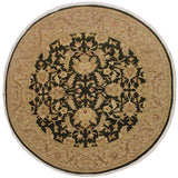 Ziegler Kafkaz Jolie Drk.green/Tan Round Rug -8'10 x 9'2