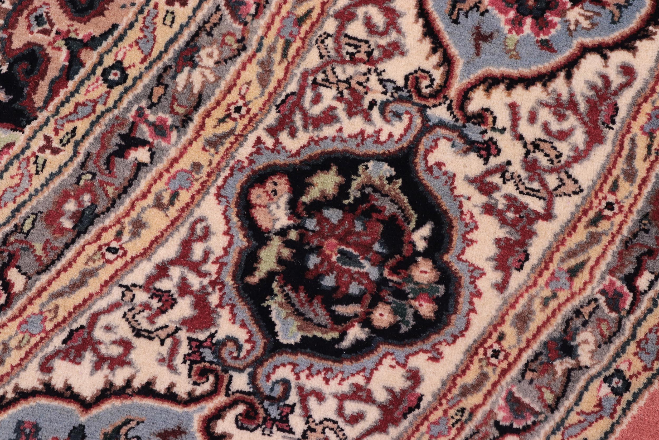 handmade Traditional Bakhtair Pink Beige Hand Knotted ROUND 100% WOOL area rug 10' x 10'