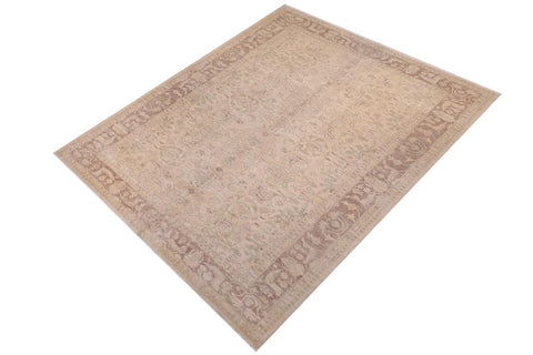 handmade Transitional Kafkaz Lt. Tan Lt. Brown Hand Knotted RECTANGLE 100% WOOL area rug 10' x 15'