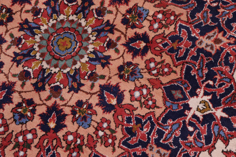 handmade Traditional Isfhan Red Blue Hand Knotted RECTANGLE 100% WOOL area rug 15 x 24