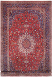 handmade Traditional Isfhan Red Blue Hand Knotted RECTANGLE 100% Wool Pile area rug 15x24