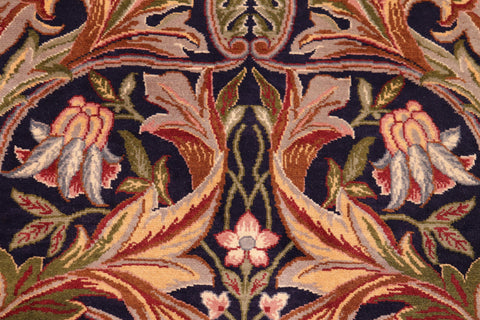 handmade Transitional Internation Blue Rust Hand Knotted RECTANGLE 100% WOOL area rug 6x9