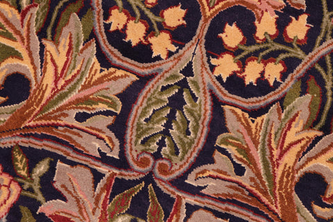 handmade Transitional Internation Blue Rust Hand Knotted RECTANGLE 100% WOOL area rug 6x9