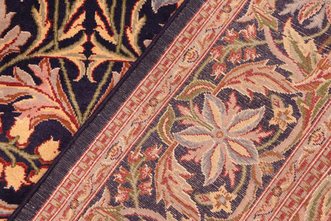 handmade Transitional Internation Blue Rust Hand Knotted RECTANGLE 100% WOOL area rug 6x9