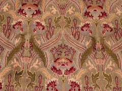 handmade Transitional Hamjolie Green Pink Hand Knotted RECTANGLE 100% WOOL area rug 6x10