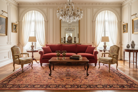 handmade Traditional Abasi Afsha Pink Blue Hand Knotted RECTANGLE 100% WOOL area rug 6x9