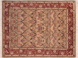 Art Nouveau William Morris Ester Wool Rug - 6'0'' x 9'0''
