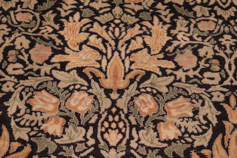 handmade Transitional Snakehead Black Green Hand Knotted RECTANGLE 100% WOOL area rug 6' x 8'