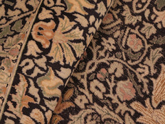 handmade Transitional Snakehead Black Green Hand Knotted RECTANGLE 100% WOOL area rug 6x8