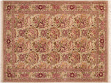 Art Nouveau William Morris Olive Wool Rug - 6'0'' x 9'0''