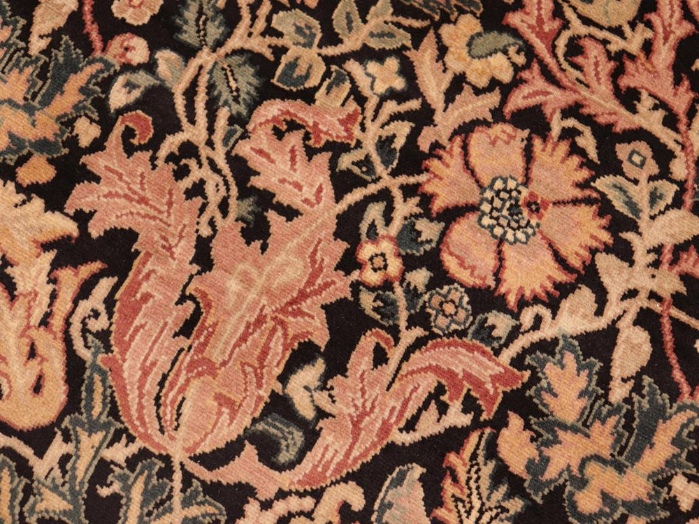 handmade Transitional Gulshan Black Red Hand Knotted RECTANGLE 100% WOOL area rug 6x9