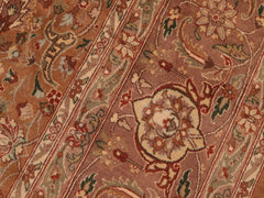 handmade Traditional  Gold Brown Hand Knotted RECTANGLE 100% WOOL area rug 6x9