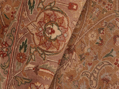 handmade Traditional  Gold Brown Hand Knotted RECTANGLE 100% WOOL area rug 6x9