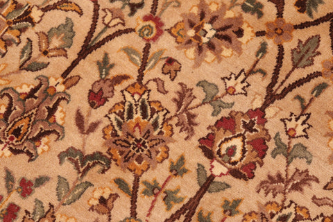 handmade Transitional Design Taupe Brown Hand Knotted RECTANGLE 100% WOOL area rug 6x10