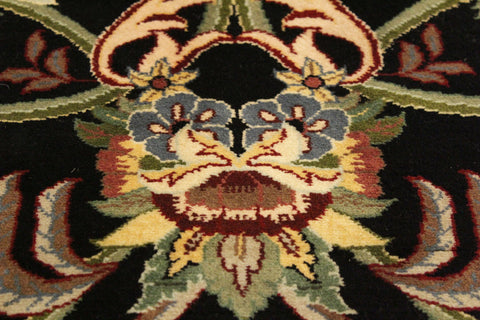 handmade Traditional Anarlaki Black Beige Hand Knotted RECTANGLE 100% WOOL area rug 4x6