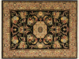 Anarkali Heritage Virgil Black/Beige Wool Rug - 4'2'' x 6'2''