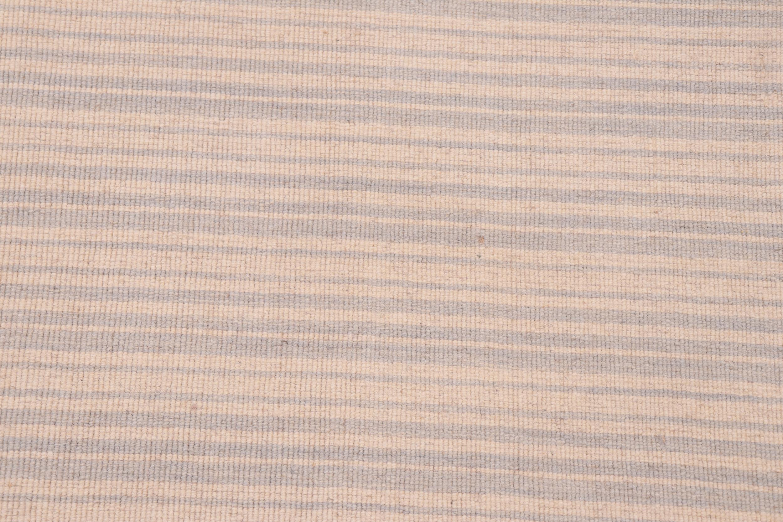 handmade Modern Kilim Tan Gray Hand-Woven RECTANGLE 100% WOOL area rug 5x8