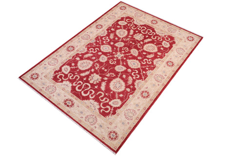 handmade Traditional Kafkaz Red Red Hand Knotted RECTANGLE 100% WOOL area rug 5x8