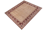 handmade Traditional Kafkaz Tan Brown Hand Knotted RECTANGLE 100% WOOL area rug 12 x 15