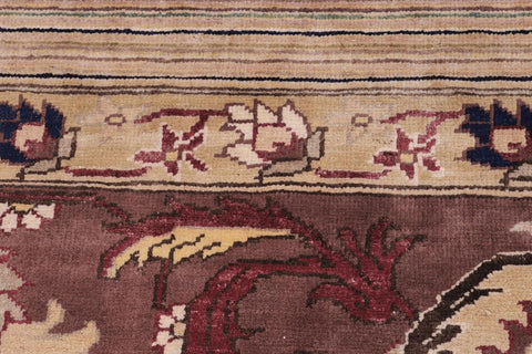 handmade Traditional Kafkaz Tan Brown Hand Knotted RECTANGLE 100% WOOL area rug 12X15