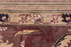 handmade Traditional Kafkaz Tan Brown Hand Knotted RECTANGLE 100% WOOL area rug 12X15