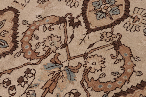 handmade Transitional Kafkaz Ivory Ivory Hand Knotted RECTANGLE 100% WOOL area rug 12' x 19'