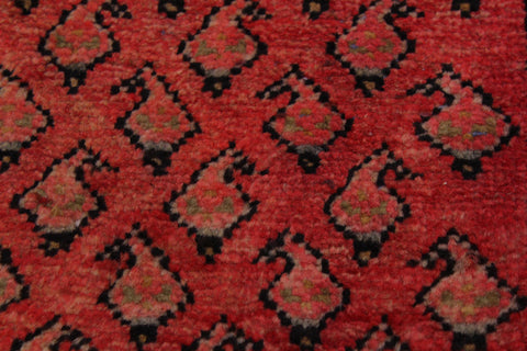 handmade Geometric Antique Persian Pink Ivory Hand Knotted RUNNER 100% WOOL area rug 3x10