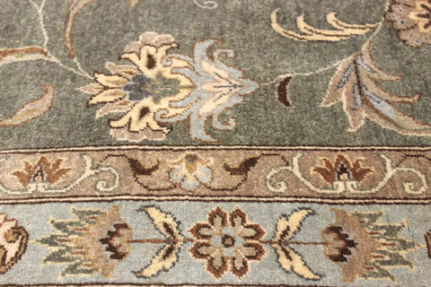 handmade Transitional Design Green Tan Hand Knotted RECTANGLE 100% WOOL area rug 12'X15'