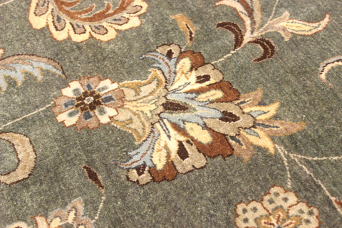 handmade Traditional Design Green Tan Hand Knotted RECTANGLE 100% WOOL area rug 12' x 15'