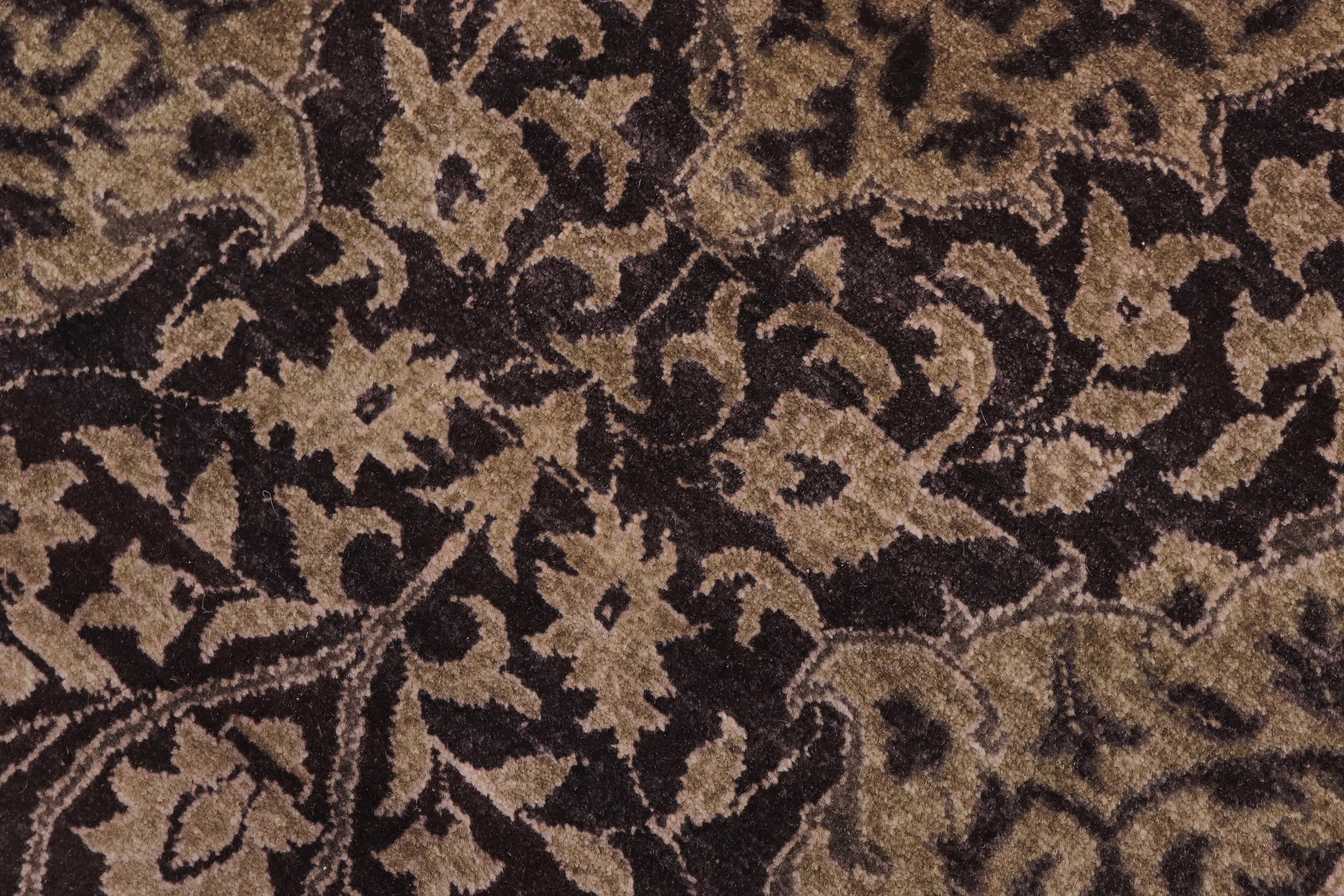 handmade Transitional Design Brown Green Hand Knotted RECTANGLE 100% WOOL area rug 12' x 17'