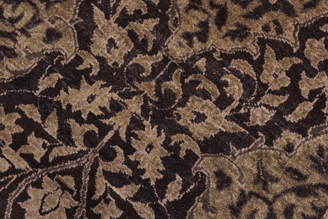 handmade Transitional Design Brown Green Hand Knotted RECTANGLE 100% WOOL area rug 12' x 17'