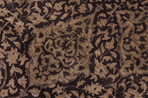 handmade Transitional Design Brown Green Hand Knotted RECTANGLE 100% WOOL area rug 12' x 17'