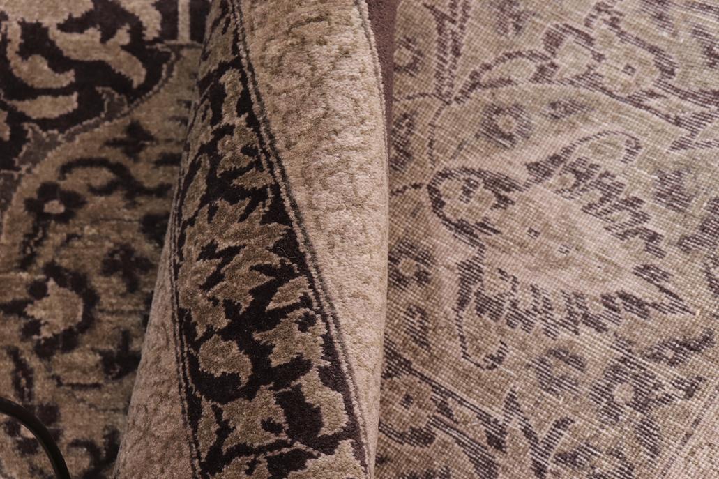 handmade Transitional Design Brown Green Hand Knotted RECTANGLE 100% WOOL area rug 12'X17'