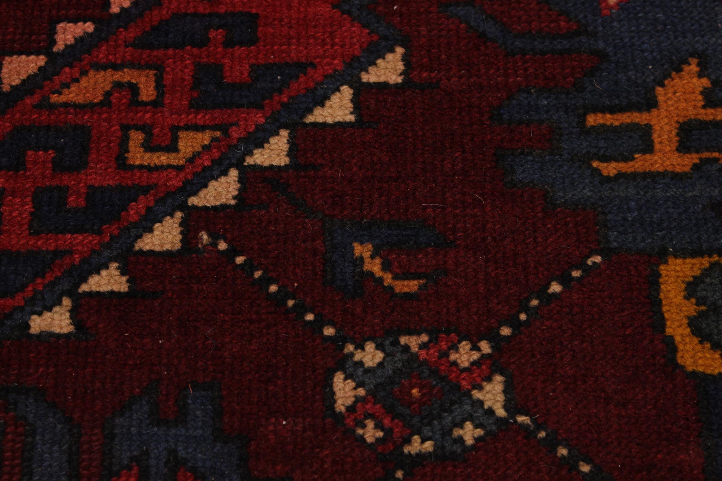 handmade Traditional Antique Sherwan Red Blue Hand Knotted RECTANGLE 100% WOOL area rug 5x8