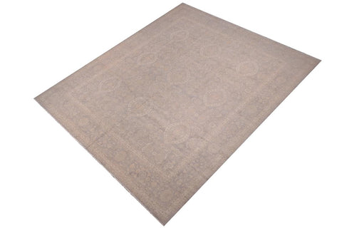 handmade Traditional Kafkaz Brown Gray Hand Knotted RECTANGLE 100% WOOL area rug 12X15