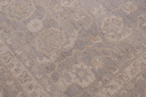 handmade Transitional Kafkaz Brown Gray Hand Knotted RECTANGLE 100% WOOL area rug 12' x 15'