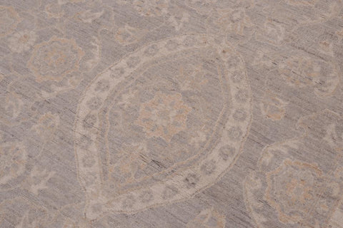 handmade Traditional Kafkaz Brown Gray Hand Knotted RECTANGLE 100% WOOL area rug 12X15