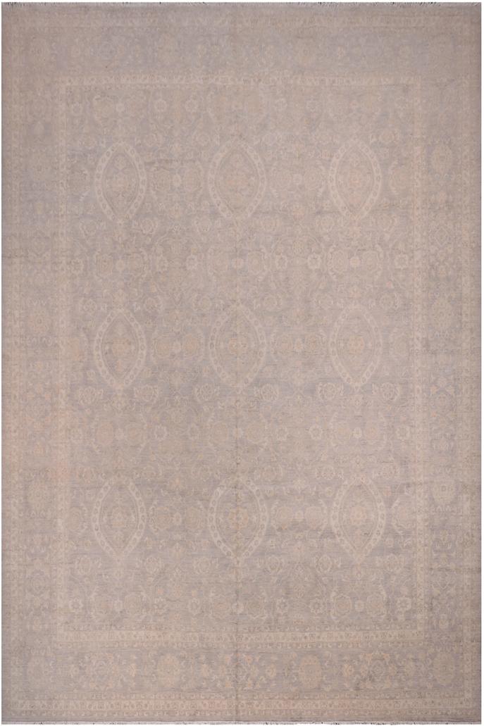 handmade Traditional Kafkaz Brown Gray Hand Knotted RECTANGLE 100% WOOL area rug 12X15