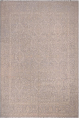 handmade Traditional Kafkaz Brown Gray Hand Knotted RECTANGLE 100% WOOL area rug 12X15