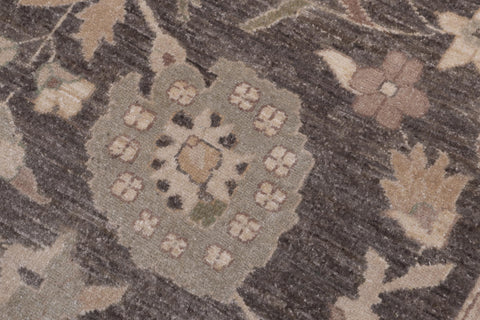 handmade Traditional Kafkaz Lt. Brown Ivory Hand Knotted RECTANGLE 100% WOOL area rug 12x15