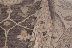 handmade Traditional Kafkaz Lt. Brown Ivory Hand Knotted RECTANGLE 100% WOOL area rug 12X15