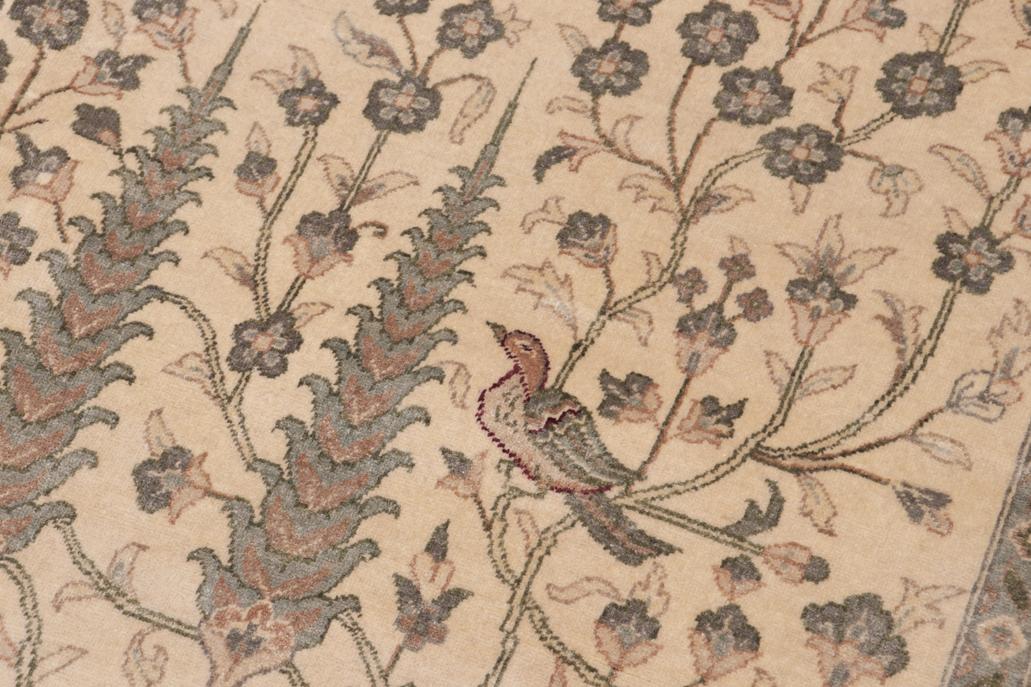 handmade Traditional Design Ivory Tan Hand Knotted RECTANGLE 100% WOOL area rug 12'X18'