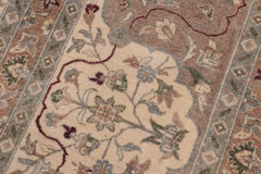 handmade Traditional Design Ivory Tan Hand Knotted RECTANGLE 100% WOOL area rug 12'X18'