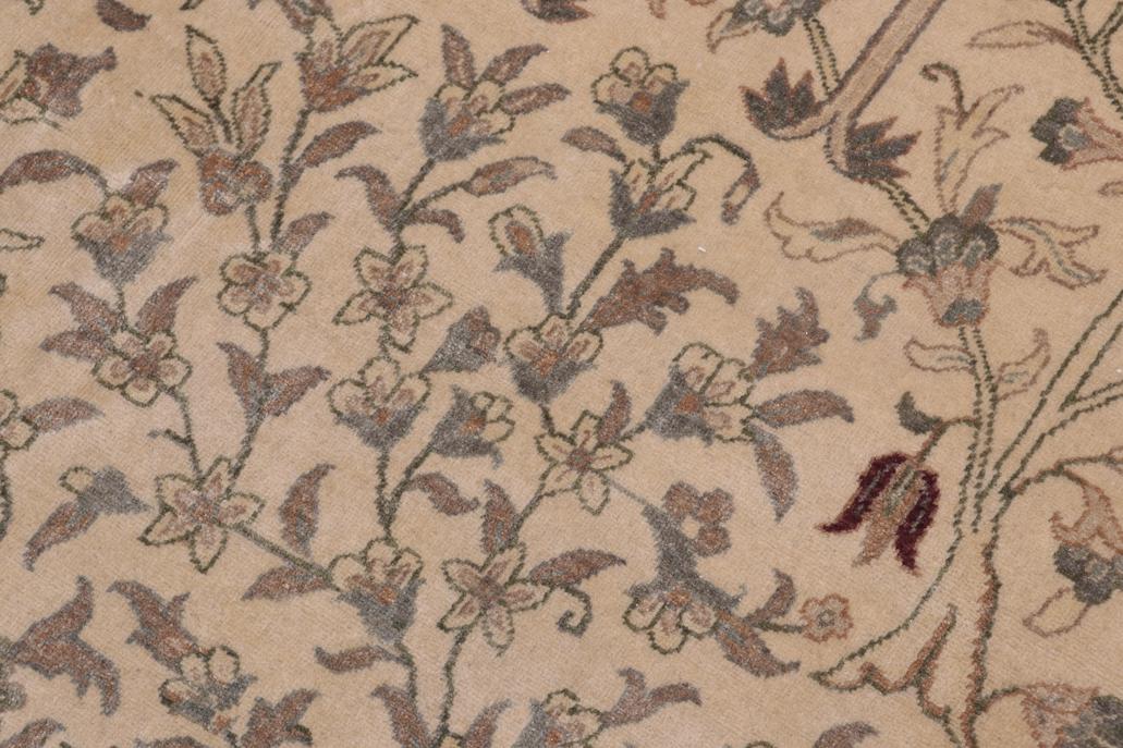 handmade Traditional Design Ivory Tan Hand Knotted RECTANGLE 100% WOOL area rug 12'X18'