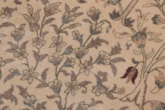 handmade Traditional Design Ivory Tan Hand Knotted RECTANGLE 100% WOOL area rug 12'X18'